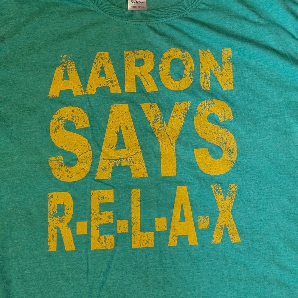 "Aaron Says" GREEN BAY PACKERS Short Sleeve Shirt - Picture 3 of 7